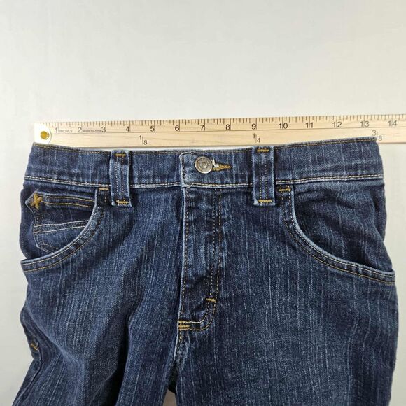 Wrangler Size 14 Regular Boys Adjustable Jeans Dark Wash - Picture 3 of 8